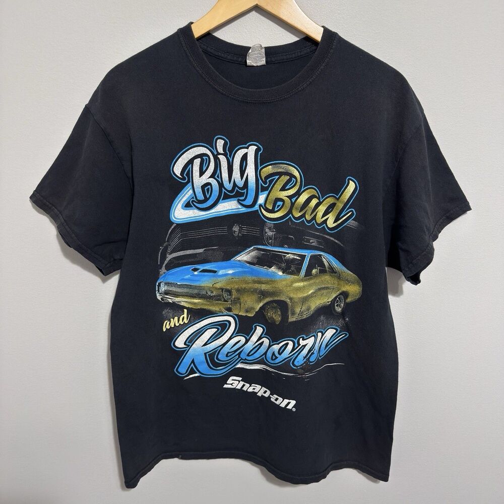 Vintage Y2K Snap-On Tools Car Graphic T-Shirt XL Racing Muscle Car